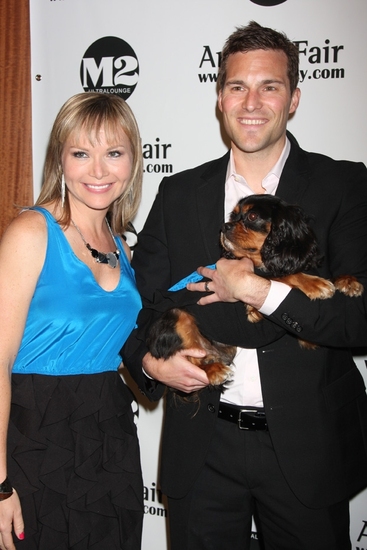 Anne Craig (Reporter/Good Day New York) with her husband Chris and dog Henry Photo